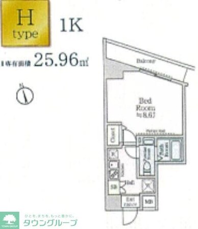 アイルイマージュ押上イーストの物件間取画像